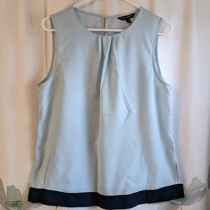 Banana Republic light blue, navy blue tank